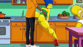 Marge Fucked While Homer's Takes a Nap - 2D Simpsons Animation