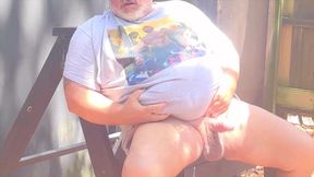 Country Bear Joins Camp with His Huge Cock&#x1F346; Displayed