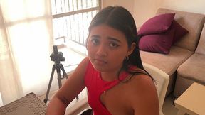 Stepsister Doesn't Want to Do Her Diet and Eats Her Stepbrother's Cock with a Little Dessert