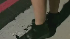 cute girlfriend trample and crush iphone