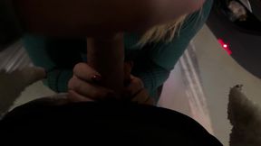 Risky Car Sex in Public Parking Garage – Started with Handjob, Ended with Doggystyle!