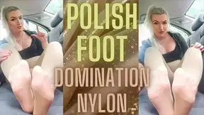 BEIGE NYLON DOMINATION FOOT