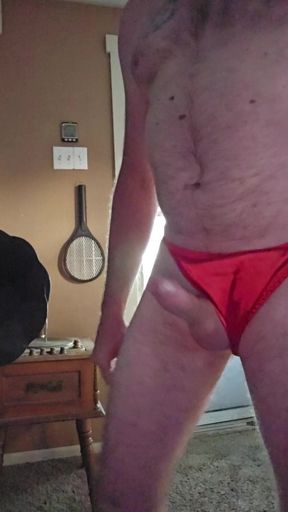 Enjoying Some Playtime in My Red Panties
