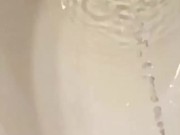 Morning Hard on and pissing slow motion ASMR