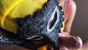 Muslim Indian Hijab Girl Don't Want to Stop Blowjob at Early Morning