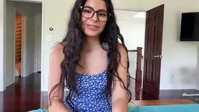 Petite barely legal Angel Gostosa performs a POV BJ on Scott Stark