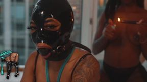 Latex Slut submits for Majesty