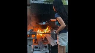 Yaresita Small's Virgin Anal Fiesta with Frijoles