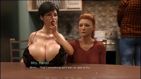 milf breeder [ futa ntr hentai game ] ep.14 anal creampie my teacher while her husband is in the room next door !