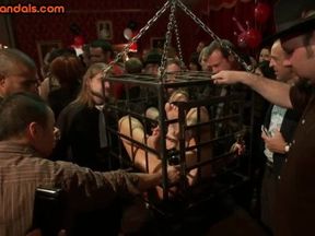 Public whores in deepthroating and BDSM pussytoying