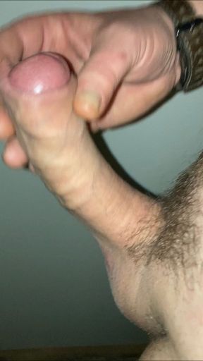 Curved cock with big cockhead and cumshot