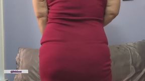 MILF Pussy Leaking in Red Lingerie