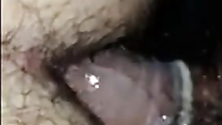 POV hairy chub bottom getting fucked not by daddy in hallway