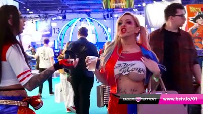 Babestation babes go to UK COMICON 2019