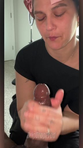 Siren Happily Sucks BBC While She Hangs Out at Home!