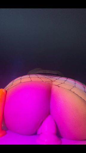 Trans Girl Takes 9 Inch Cock to the Gut!