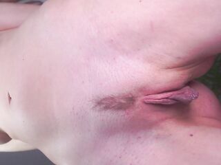 Close up pulling my lengthy hawt twat lips with my landing disrobe willing to be licked