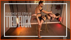 TS Emylie Drews submits to Hex for intense suspended Shibari bondage (1080p ENG-sub) Trans Woman - Shibari - Rope Bondage - Trans Submissive - Trans Blowjob