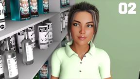 Josy The Busty Store Clerk Seduces You With Her Giant Tits And Curves In 3D Hentai Game
