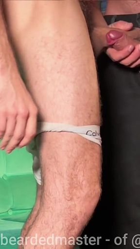 Puppy Play Uncle-nephew Sniffing a Sweaty Cock, Stinky Armpits, and Cum-covered Socks