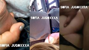 mi puta caliente en el metro en el camion en la camioneta y en el hotel con diferentes desconocidos