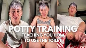 POV Potty Training - FtM Dominant Jaq Trains You to Use the Toilet - regression, medical terms, trans, instructions, teasing - 720p mp4