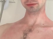 Young Brit cumshot