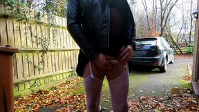 Kelly cd in black mini skirt