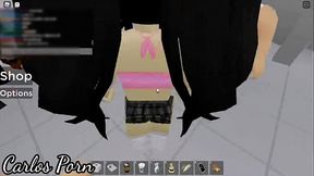 Nos FOLLAMOS  a una CHICA en un BA&Ntilde_O PUBLICO(Roblox)