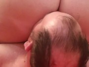 PAWG Wife Pisses Like a Firehose on Hubby's Face