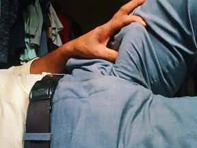 Asian Old man mastrubation big cock