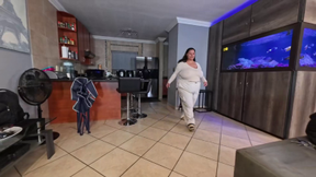 BBW caught her boyfriend cheating, watching him fuck the cheap slut
