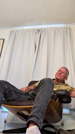 Coach Jc Enjoys a Cigar and Gets Naked