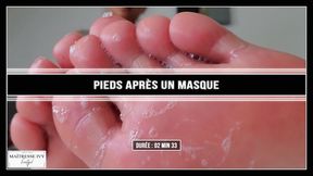 Mes pieds après un masque