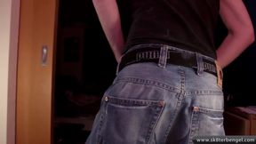 Ball weight, dildo fuck and fat plug in ass