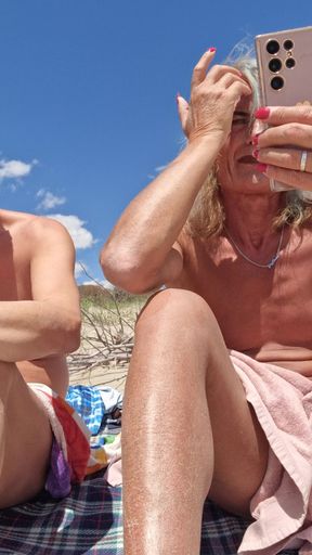 Sex Show Stripchat, Nudist Beach, Shemale and Guy, Gigi and Dave 17-05-2025, P4