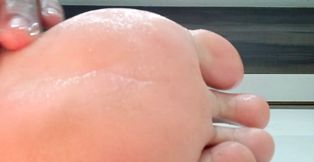 Slow Oiled Feet Tease With Soft, Shiny Soles