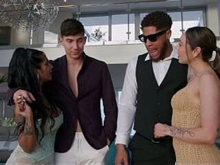 CUCKOLD SPOUSE SHARES HIS WIFE WITH NEIGHBORS - YASMINA KHAN - CATHERINE KNIGHT