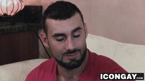 Gay dude anally destroyed by his muscular and hairy friend