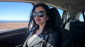 up your skirt and get in the cock! car-sex with skinny-teen madison
