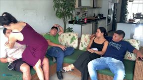 Friendly Visit Turns Into Wild Sex with a Slut!