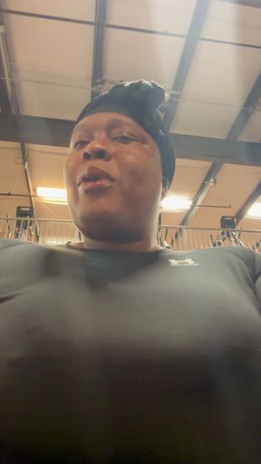 Ts Kayla working out at gym