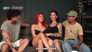 Very slutty friends share everything in an orgy! - DP in her tight pussy