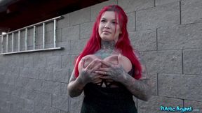 TS Sabien Demonia Big Ass Outdoor Creampie