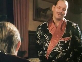 Hirsute vintage twat licking anal permeated in the Budapest castle