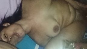 my husband sucks the cock of my bull to taste my pussy juices