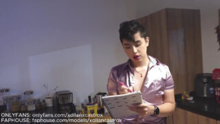 Fellatio, krempie w cipce, wytrysk, para, goły tyłek, mężczyzna – amatorskie nastoletnie gejowskie dziwki ruchane w dupę