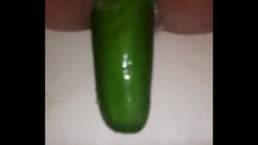 Cucumber Anal Fun: Solo Gay Masturbation Adventure
