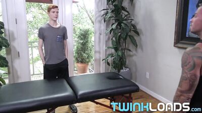 TwinkLoad - Sexy DILF Sean Duran in raw fuck with ginger twink Connor