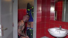 Slut with tattoos fucked bareback by Mauricio Wilde